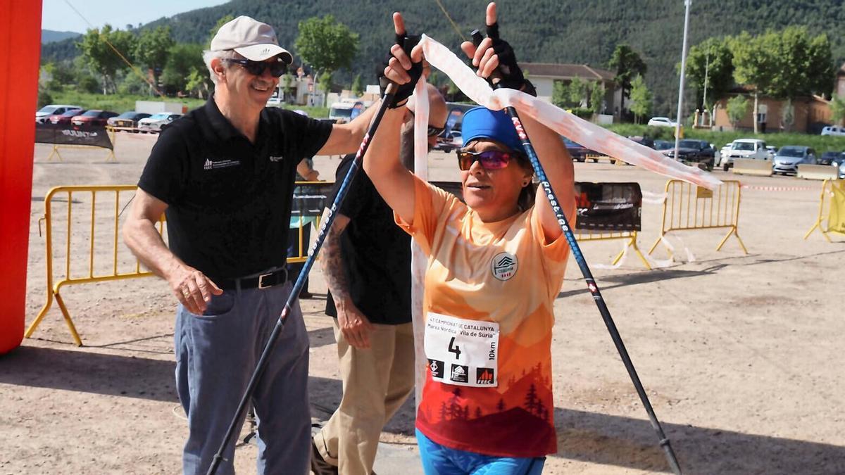 Imatges del quart Campionat de Catalunya de marxa nòrdica