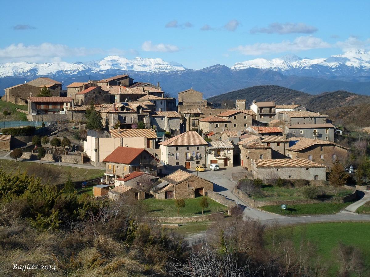 Panorámica de Bagués, el pueblo menos poblado de Zaragoza hasta 2025
