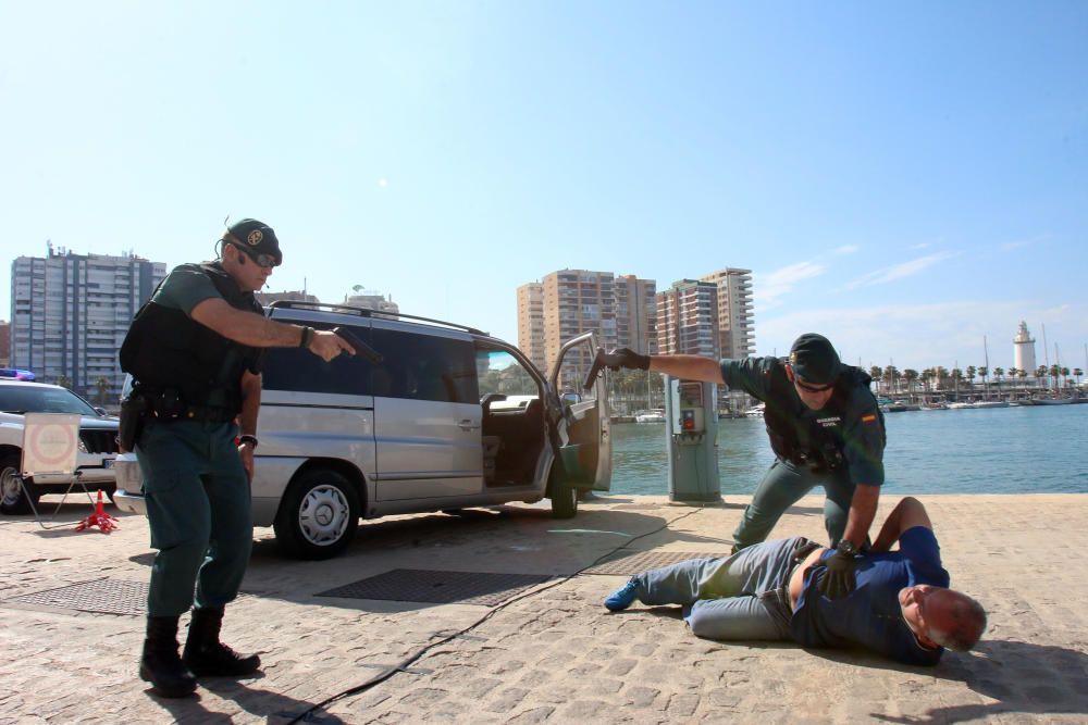 Simulacro en el puerto de Málaga