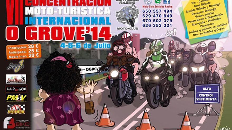 El nuevo cartel anunciador de la concentración del Motoclub Sentolos Rasing