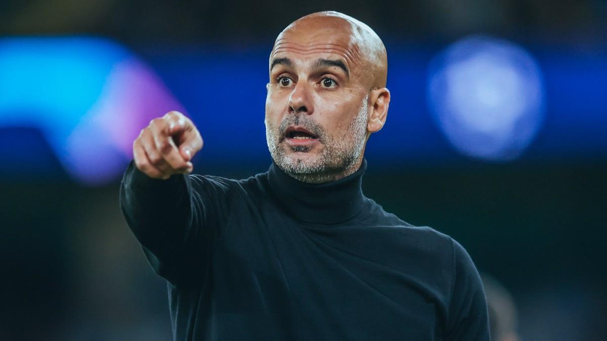 Guardiola, en el encuentro ante el Dortmund