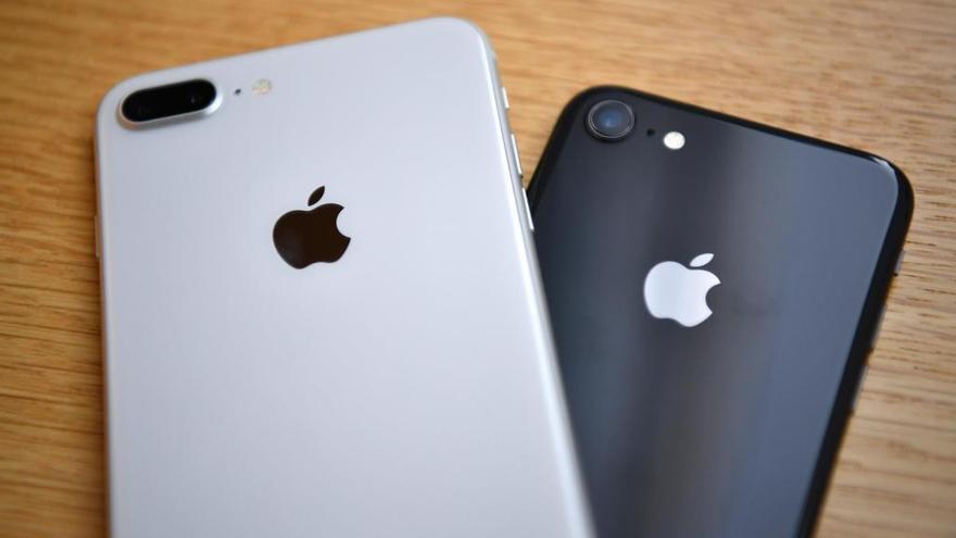 Diferentes modelos del iPhone 8.