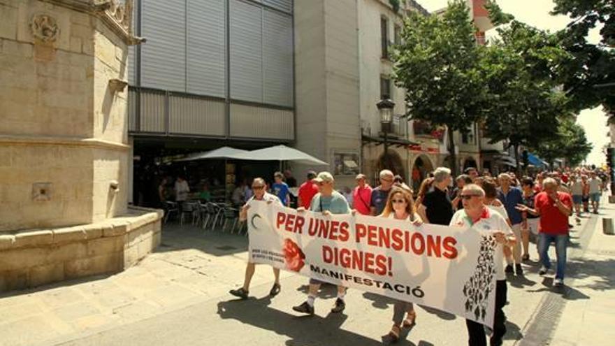 Blanes Manifestació unitària per les pensions