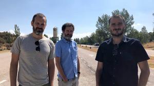 De izquierda a derecha: Jose Mari Goenaga, Jon Garaño y Aitor Arregi.