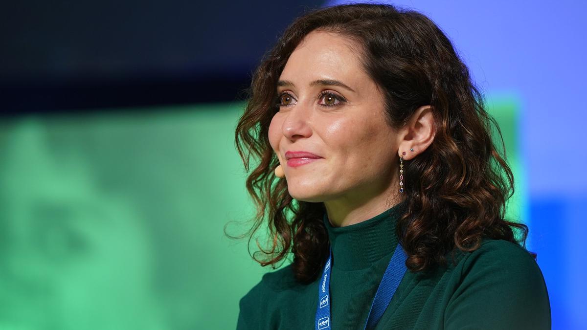 Isabel Díaz Ayuso, en el congreso del PP andaluz.