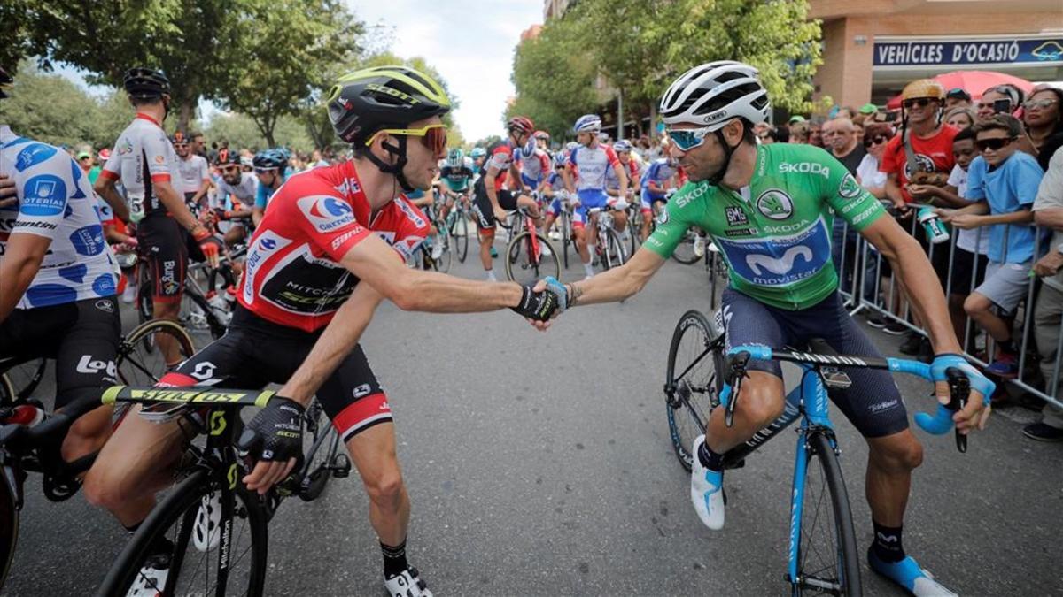 Valverde y Yates se retan por la Vuelta en Andorra.