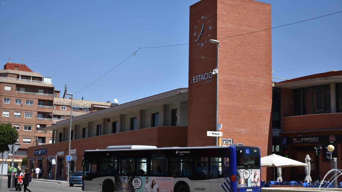 La estación de autobuses de Petrer, en una imagen de archivo