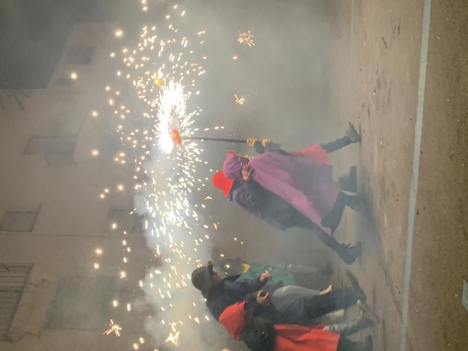 La mostra de foc del carnaval de Sallent