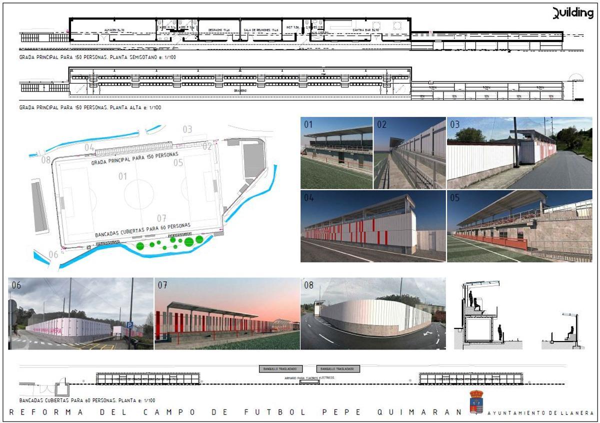 El diseño para la reforma del campo Pepe Quimarán de Llanera