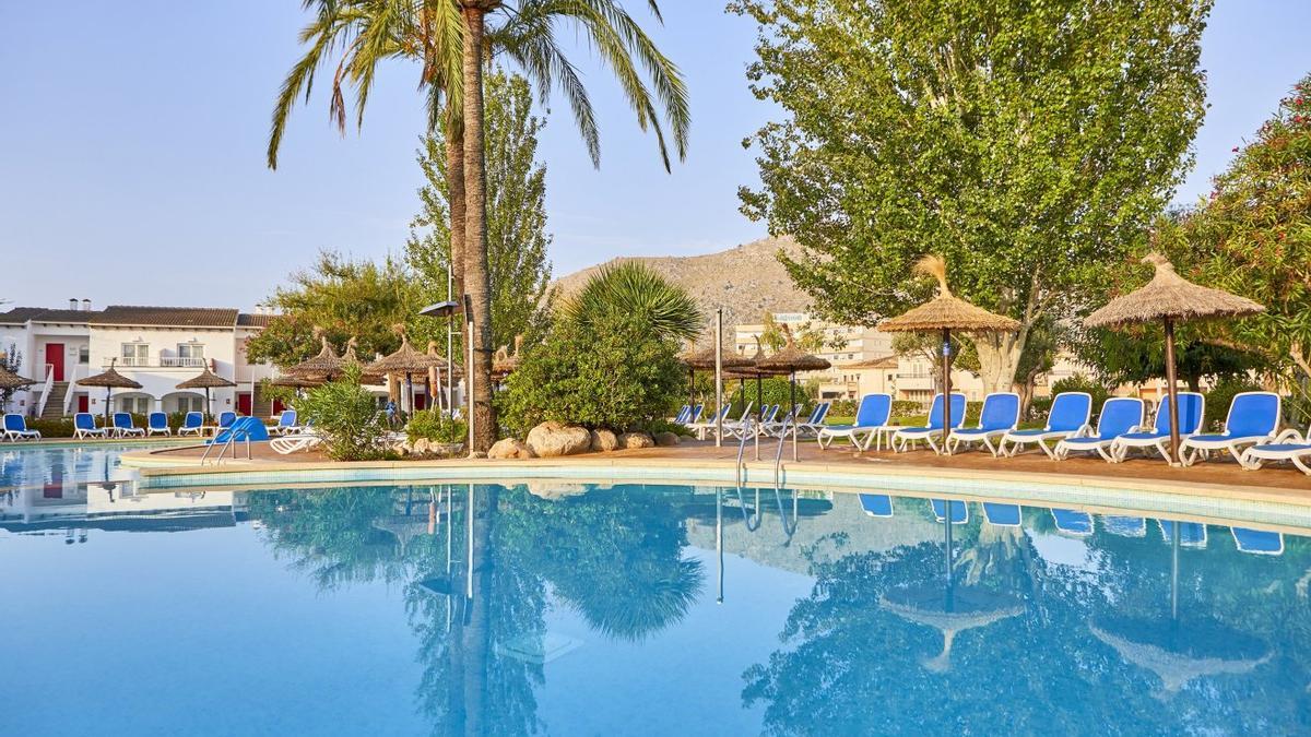 Piscina del hotel Sea Club del Port d&#039;Alcúdia donde ha ocurrido la fuga de cloro.