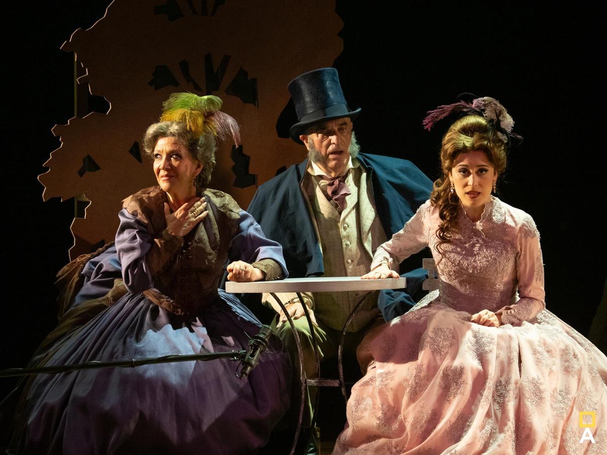 Representación de "Doña Francisquita" en el teatro Campoamor en febrero de 2025.