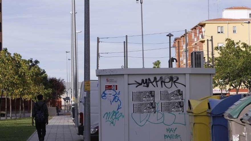 Estación de medida de la contaminación atmosférica en Zamora capital.