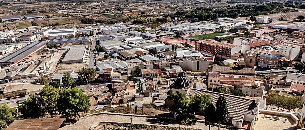 Panorámica de Castalla desde su castillo.