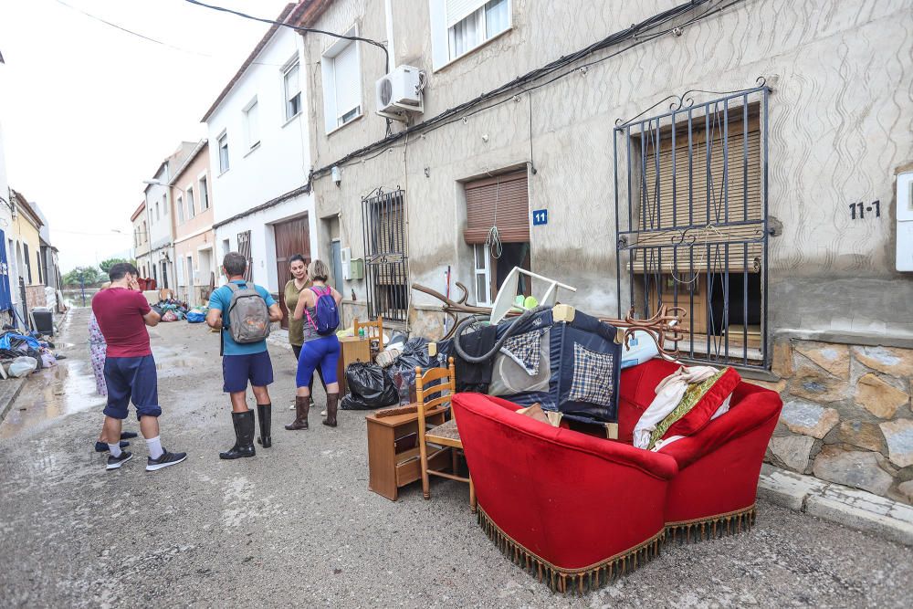 Esta pedanía oriolana ha sido de las más afectadas por las lluvias