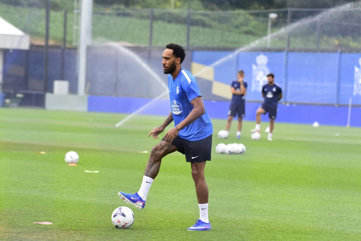 Entrenamiento del Dépor en Abegondo en la tercera semana de pretemporada