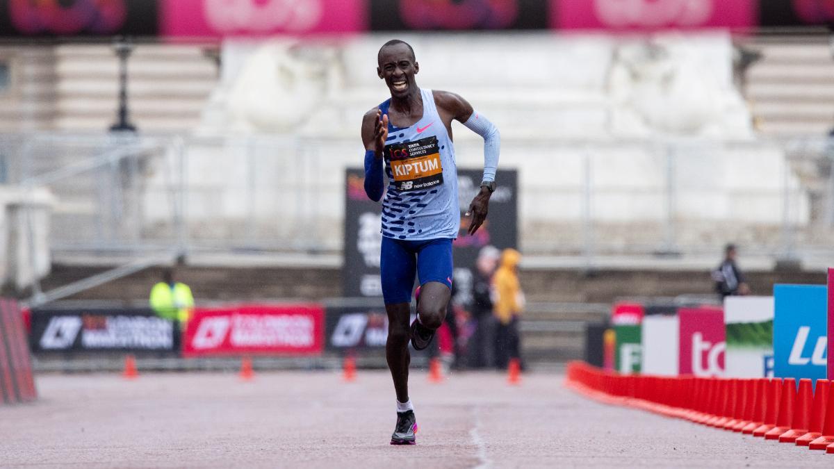 Kelvin Kiptum, en la Maratón de Londres de 2023