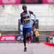 Kelvin Kiptum, en la Maratón de Londres de 2023