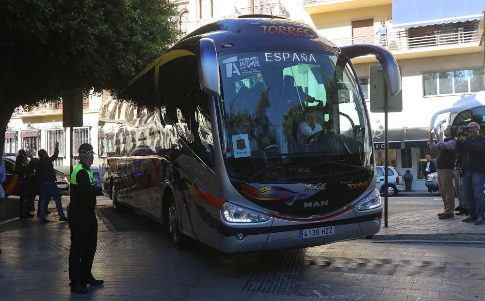 La Roja se concentra en el hotel malagueño de cara al partido amistoso ante Costa Rica en el estadio de La Rosaleda