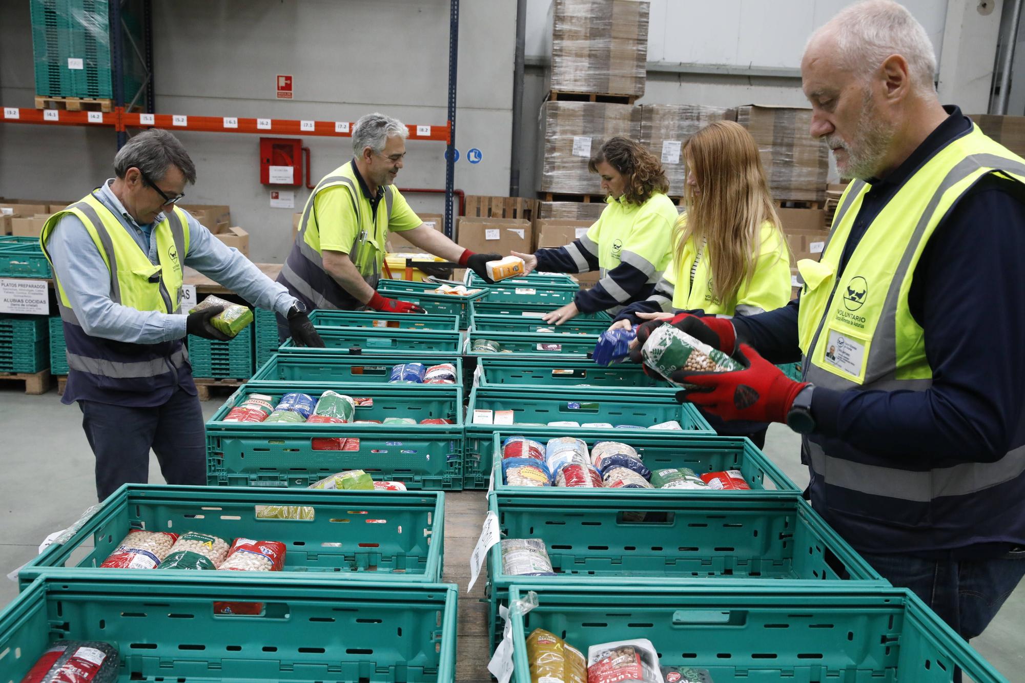 El Banco de Alimentos de Asturias, en números rojos