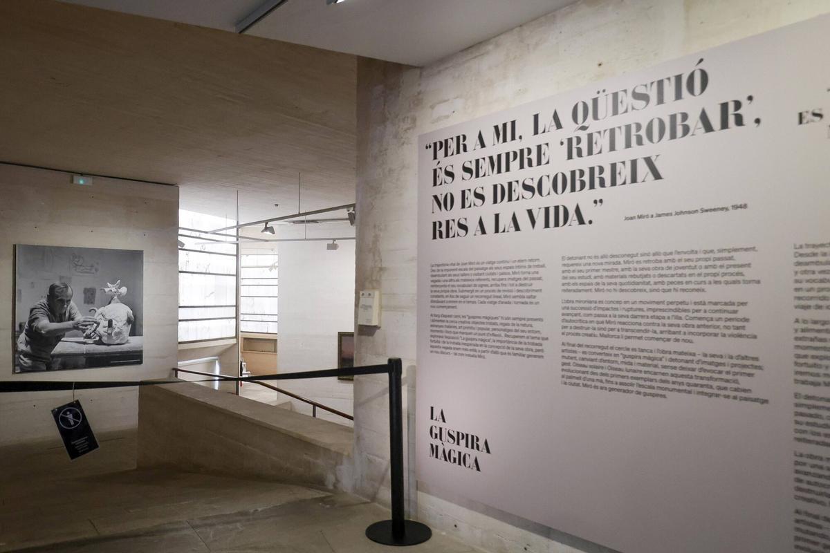 PALMA, PRESENTACION DE LA EXPOSICION RETROBAR MIRO EN LA FUNDACION MIRO.