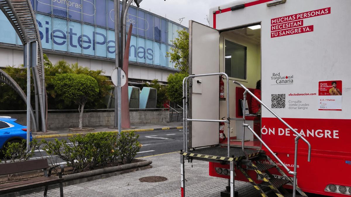 Unidad movil en Siete Palmas