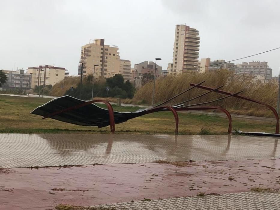 Efectos del temporal en la Safor