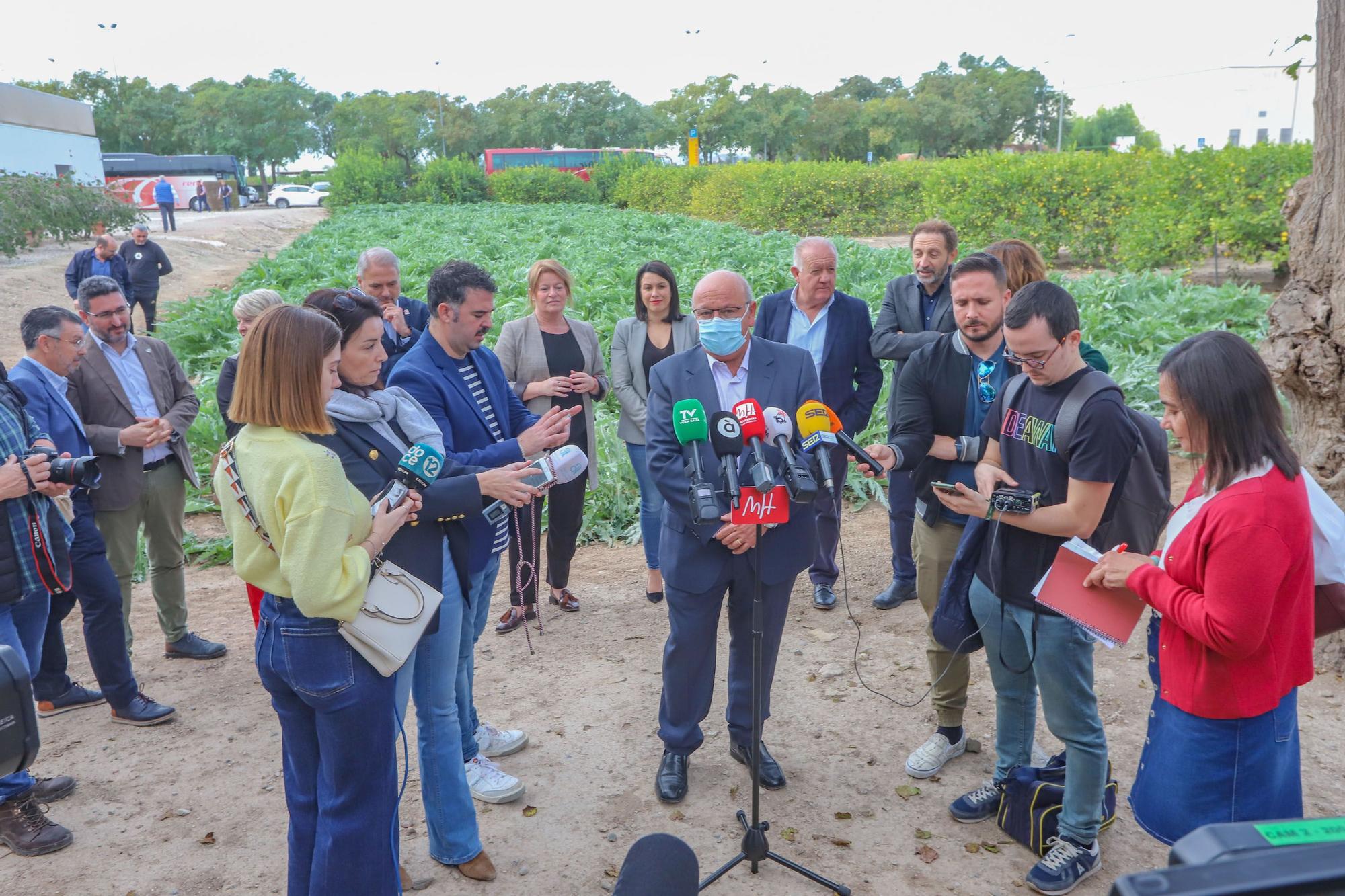 Primer corte de la temporada de alcachofas en la EPSO