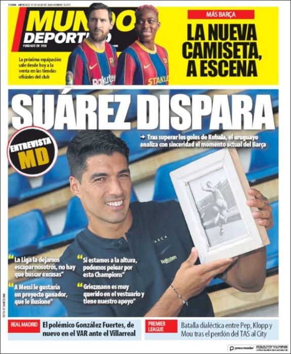 Portada MUNDO DEPORTIVO miércoles 15 julio 2020