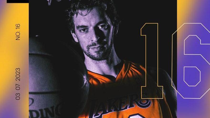 Los Lakers ponen fecha a la retirada de la camiseta de Pau Gasol