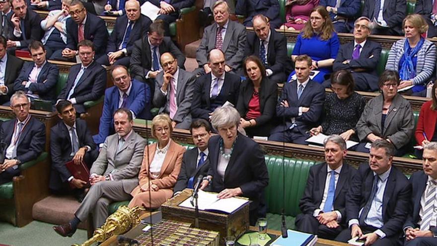 El Parlamento británico durante una sesión.