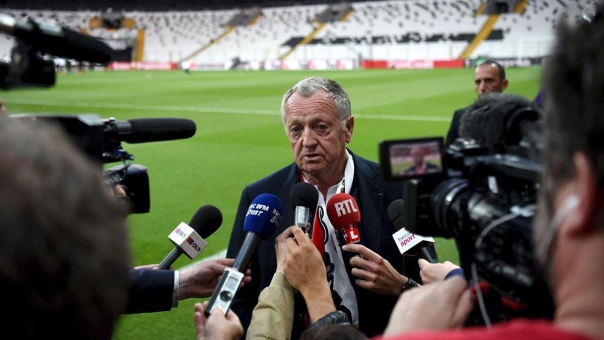 Jean-Michel Aulas, presidente del Olympique de Lyon