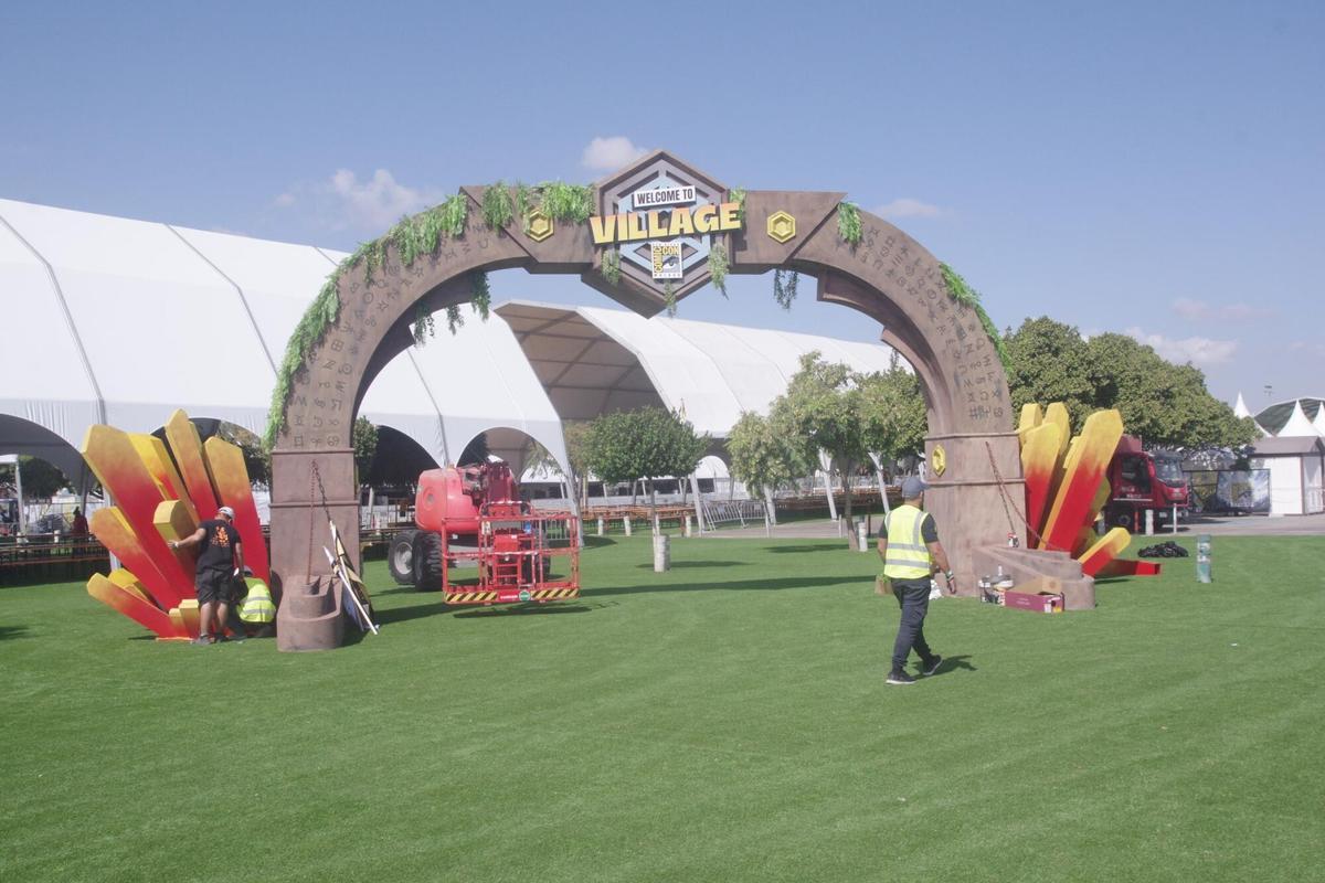 Preparativos para la San Diego Comic-Con Málaga en el Palacio de Ferias de Málaga Preparativos para la San Diego Comic-Con Málaga en el Palacio de Ferias de Málaga