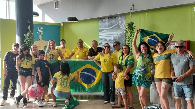 Brasil celebra su victoria mundialista en Lalín