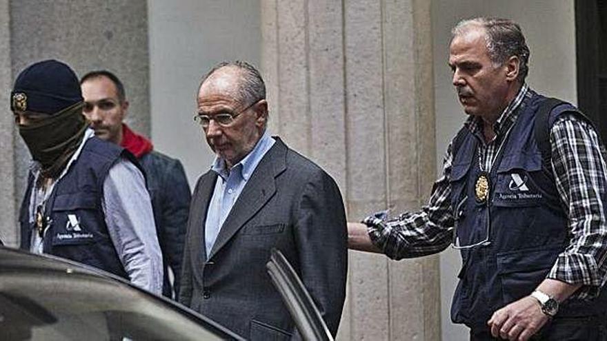 Rodrigo Rato, en una imatge d&#039;arxiu de la seva detenció.