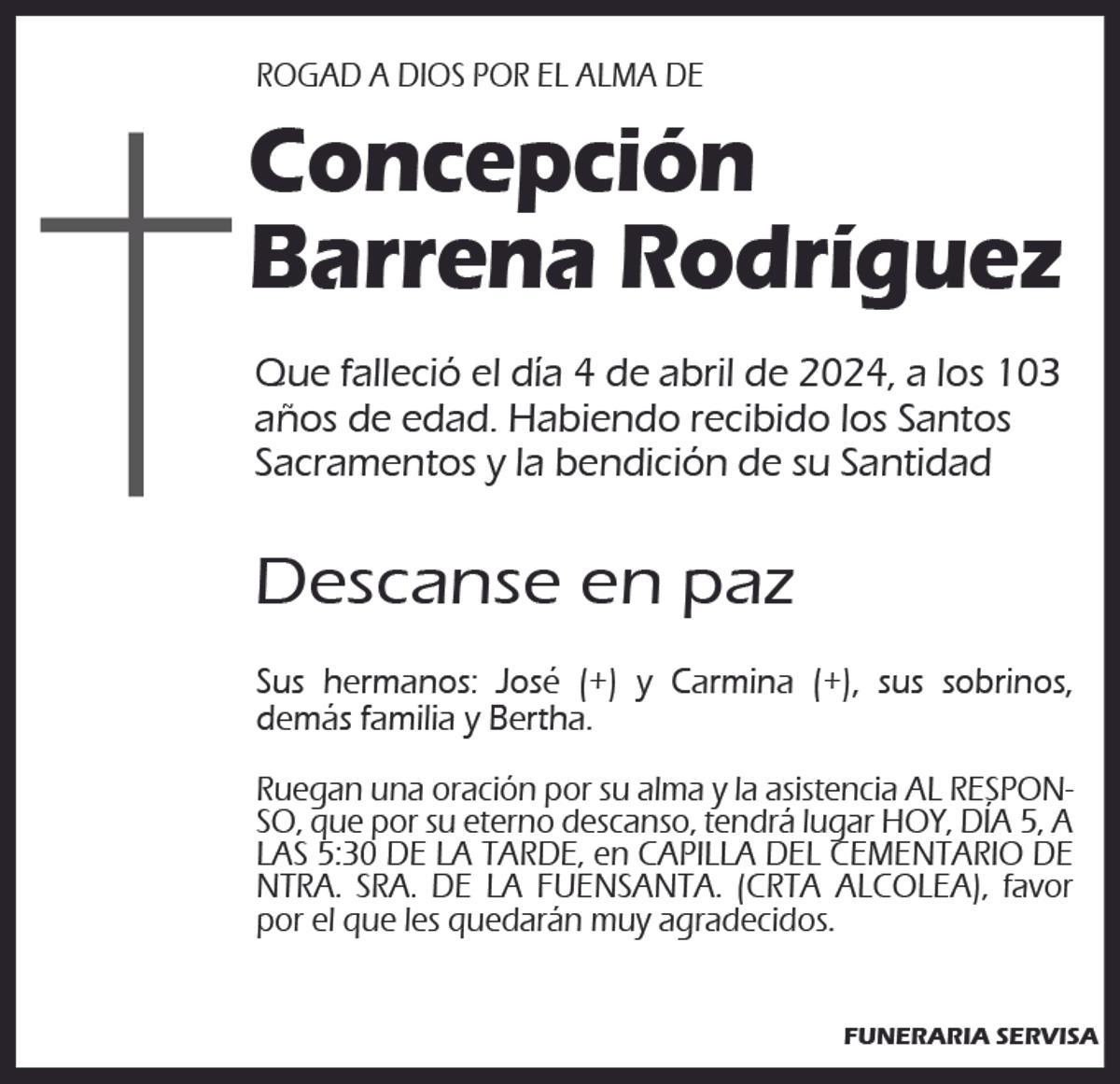 Concepción  Barrena Rodríguez