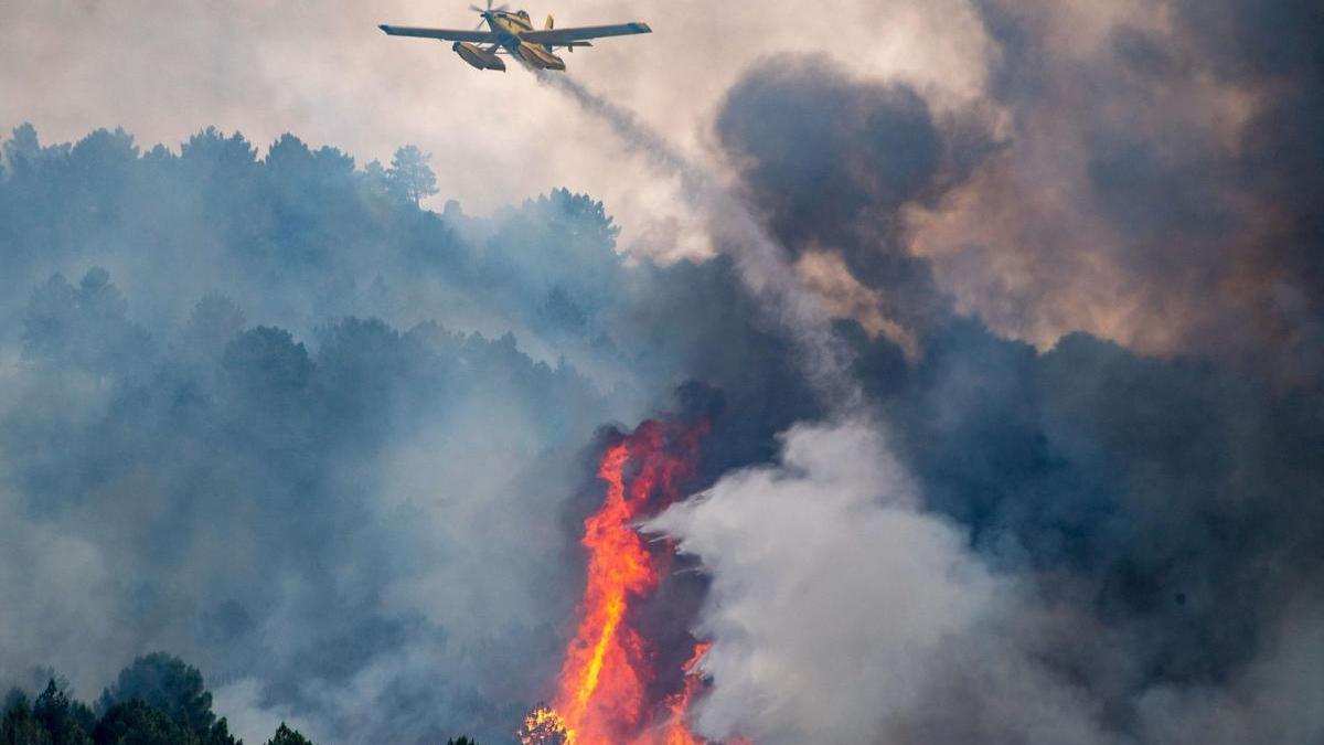 Imagen de archivo de un incendio forestal en la Sierra de Madrid