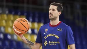 Nico Laprovittola, en un entrenamiento en el Palau.