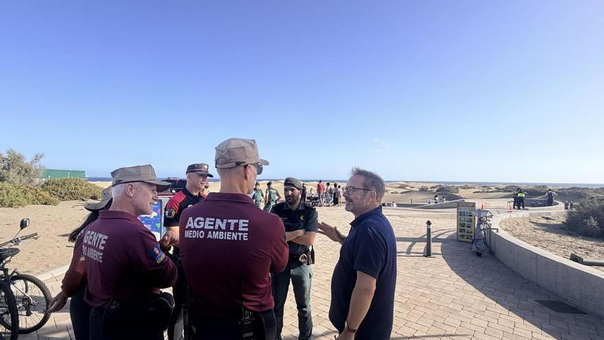 Más vigilancia y drones en las Dunas de Maspalomas: el Cabildo intensifica los controles