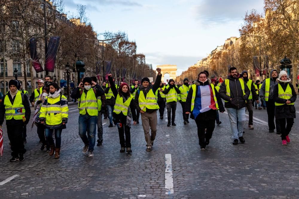 Protesta de los 'chalecos amarillos' en París