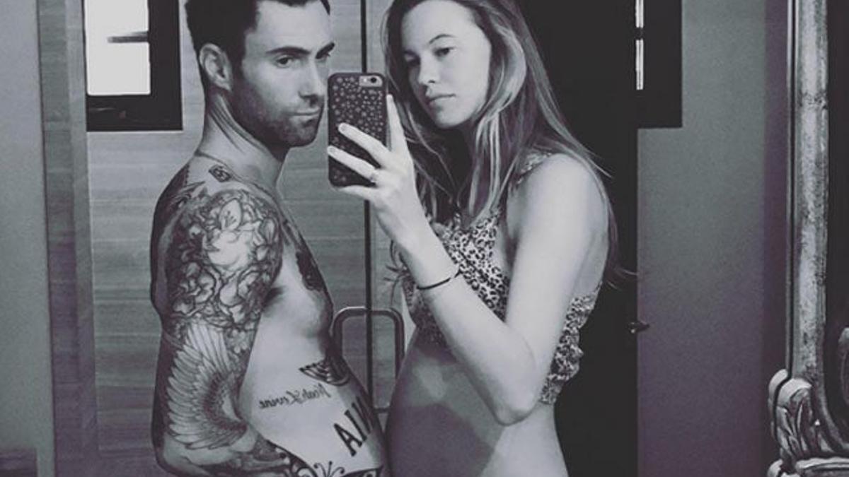 Adam Levine revela si es nene o nena lo que espera Behati Prinsloo