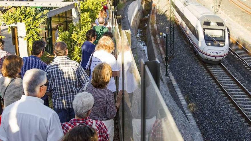 Homenaje de las víctimas en Angrois en el último aniversario del accidente ferroviario.