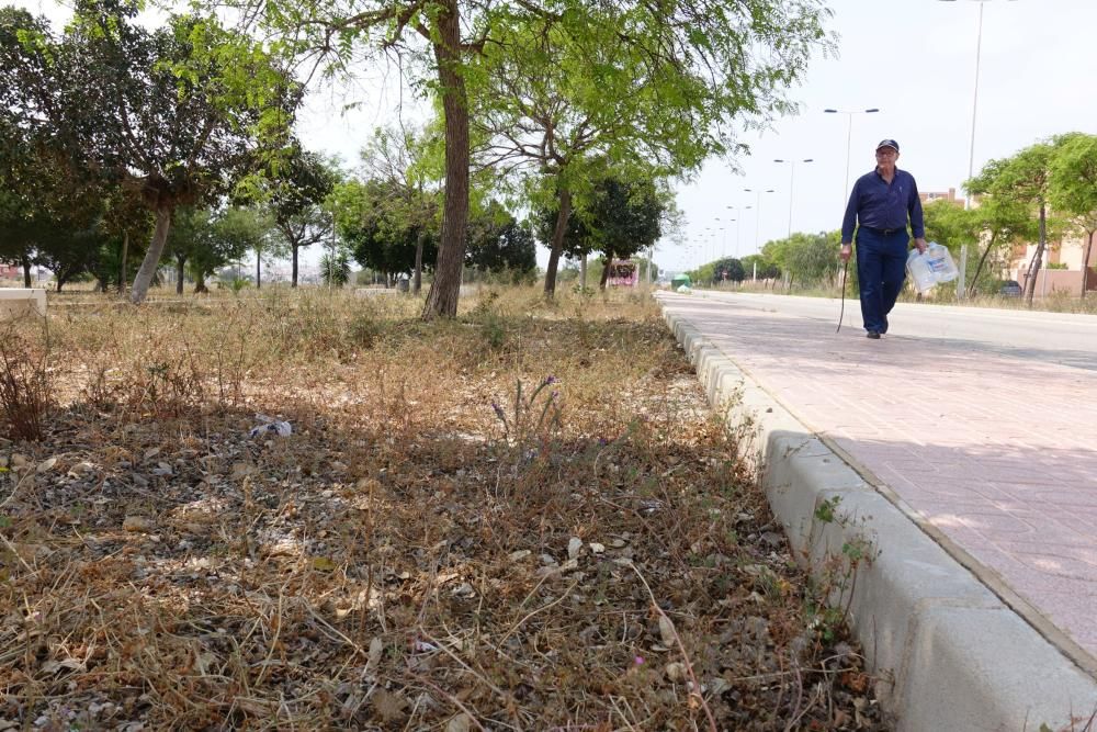 Vecinos de Altos del Sol en Torrevieja asumen la limpieza de viales y parques que son públicos