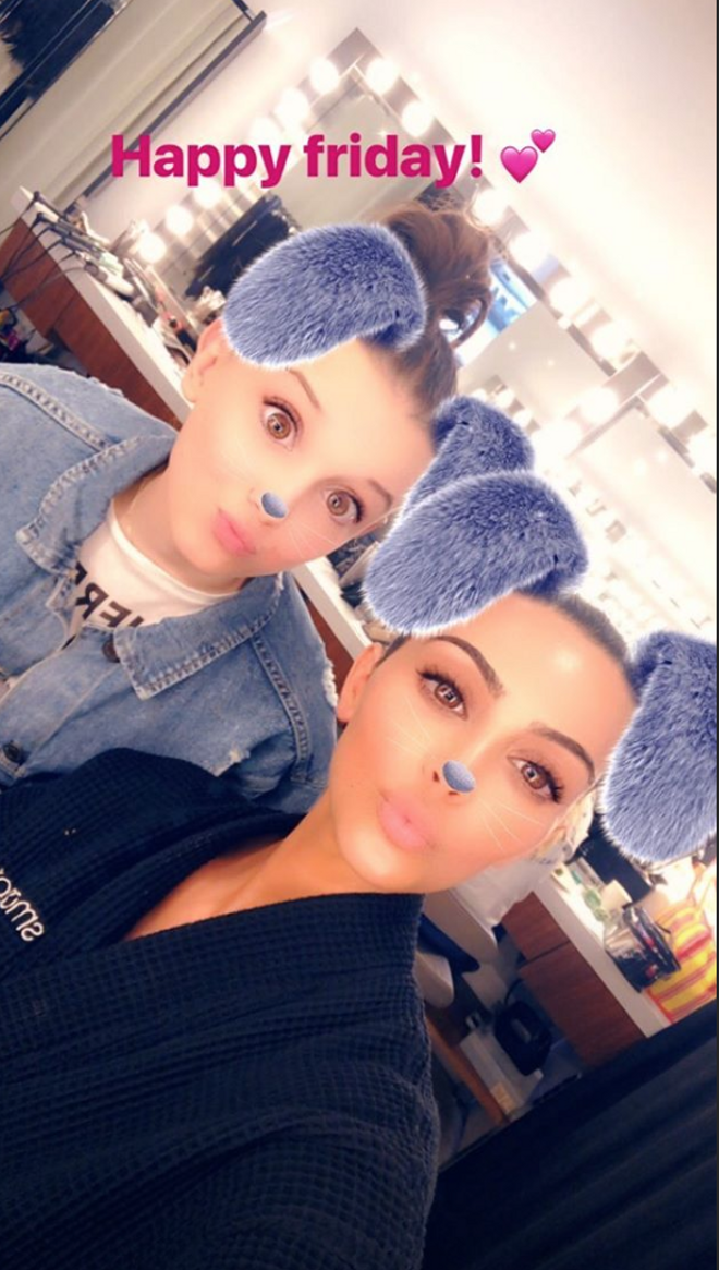 Millie Bobby Brown y Kim Kardashian