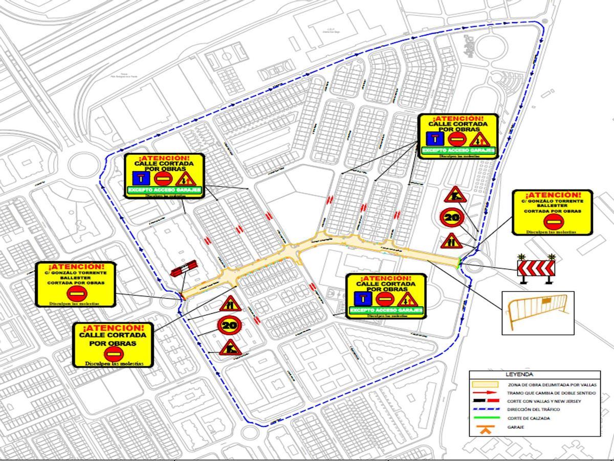Obras en Alcalá de Henares, Calle Gonzalo Torrente Ballester