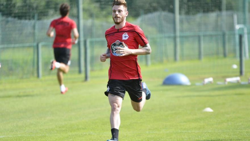 Diego Caballo en un entrenamiento.