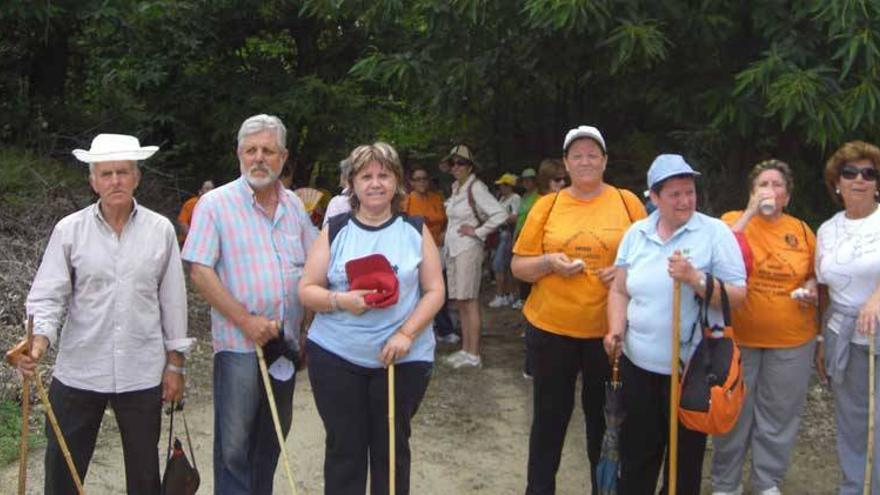 Ciento cincuenta personas participan en la ruta senderista de la Mancomunidad de La Vera