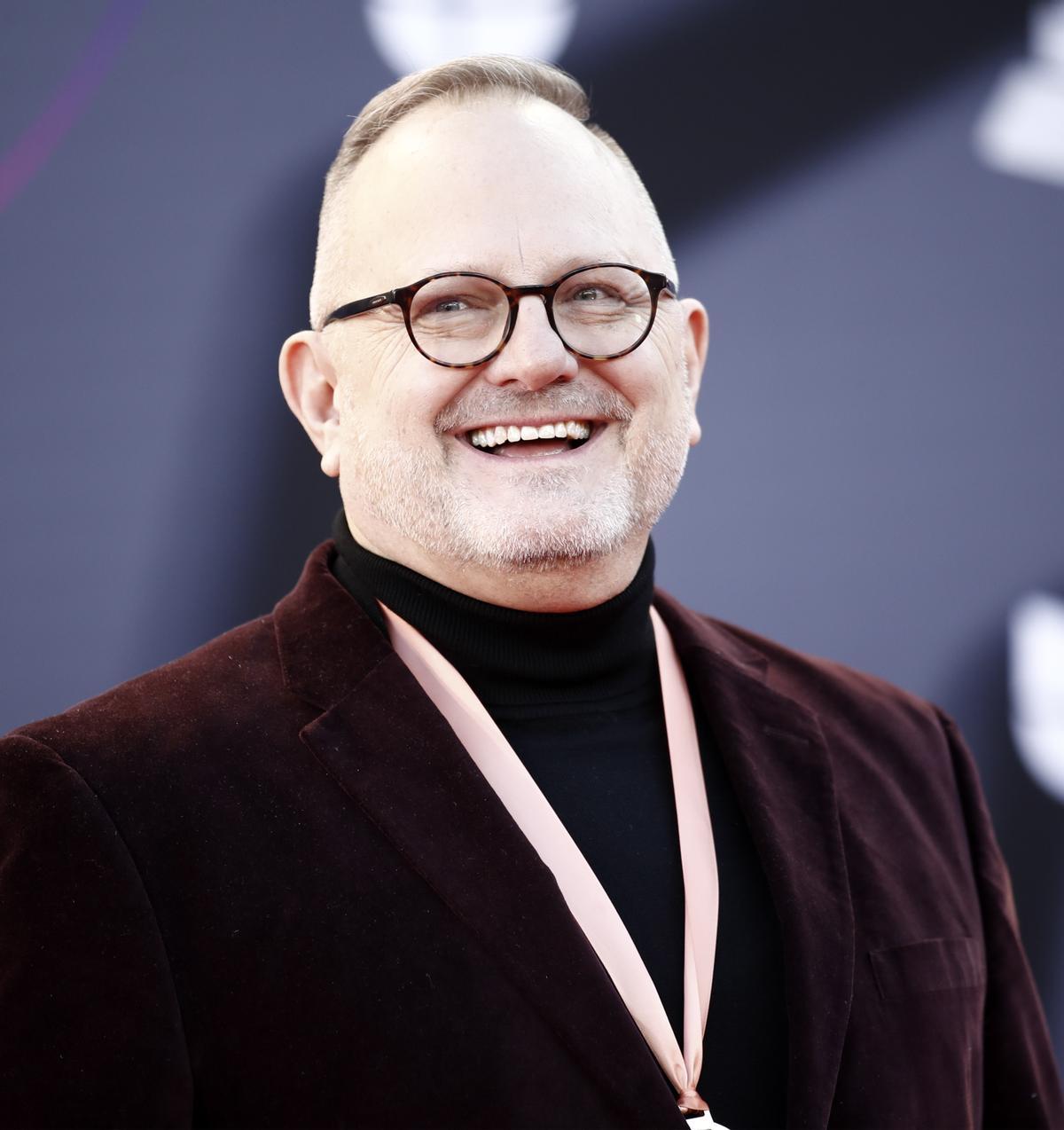 Marcos Witt, en la alfombra roja de los Grammy Latinos. Se llevó el premio a mejor álbum cristiano en español por ’Viviré’.