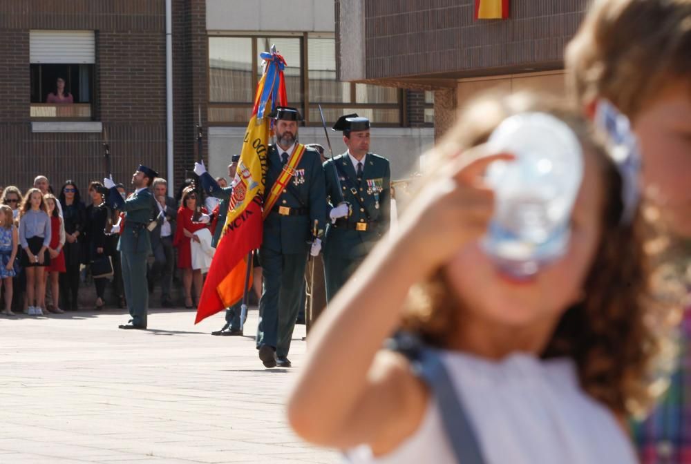 Acto del Día de la Hispanidad en el cuartel de El Rubín, en Oviedo