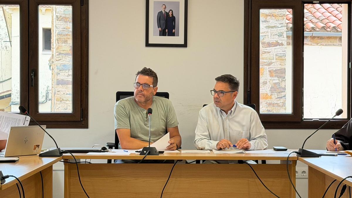 José Miguel Martín y José María Vivas, en la reunión.