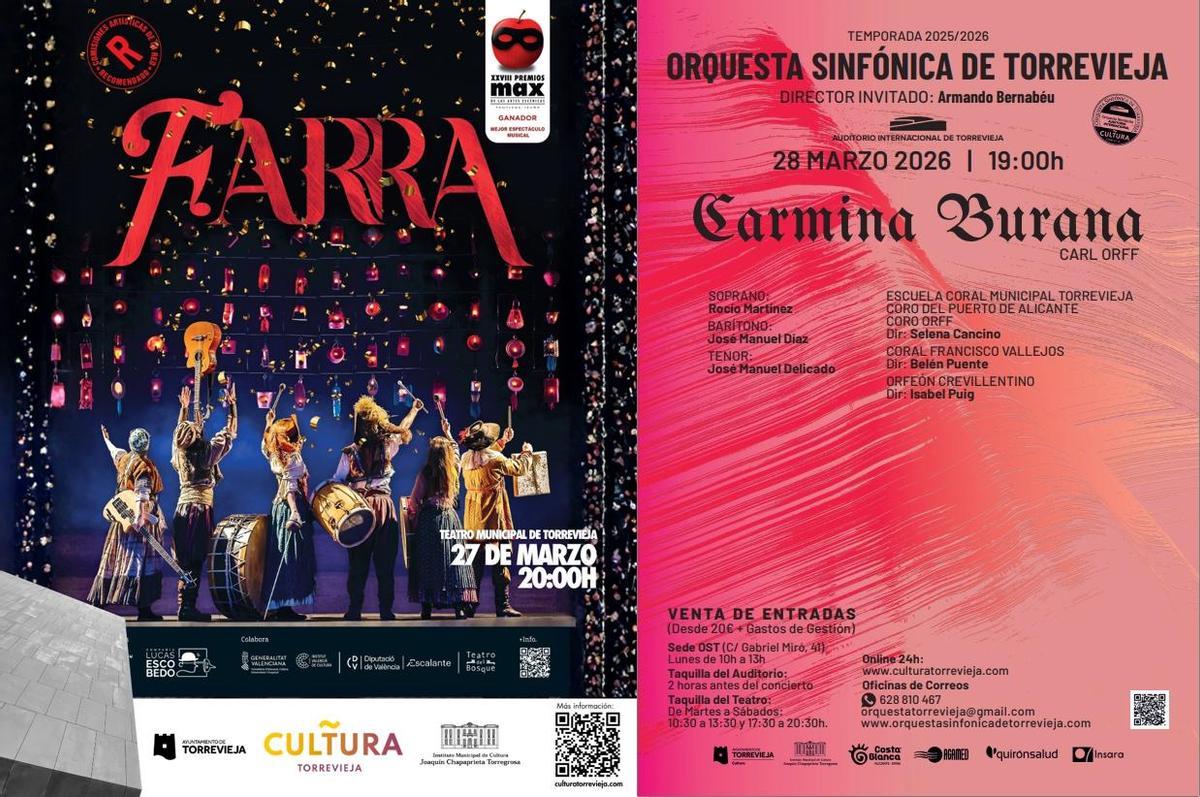 Espectáculos programados para este fin de semana en Torrevieja